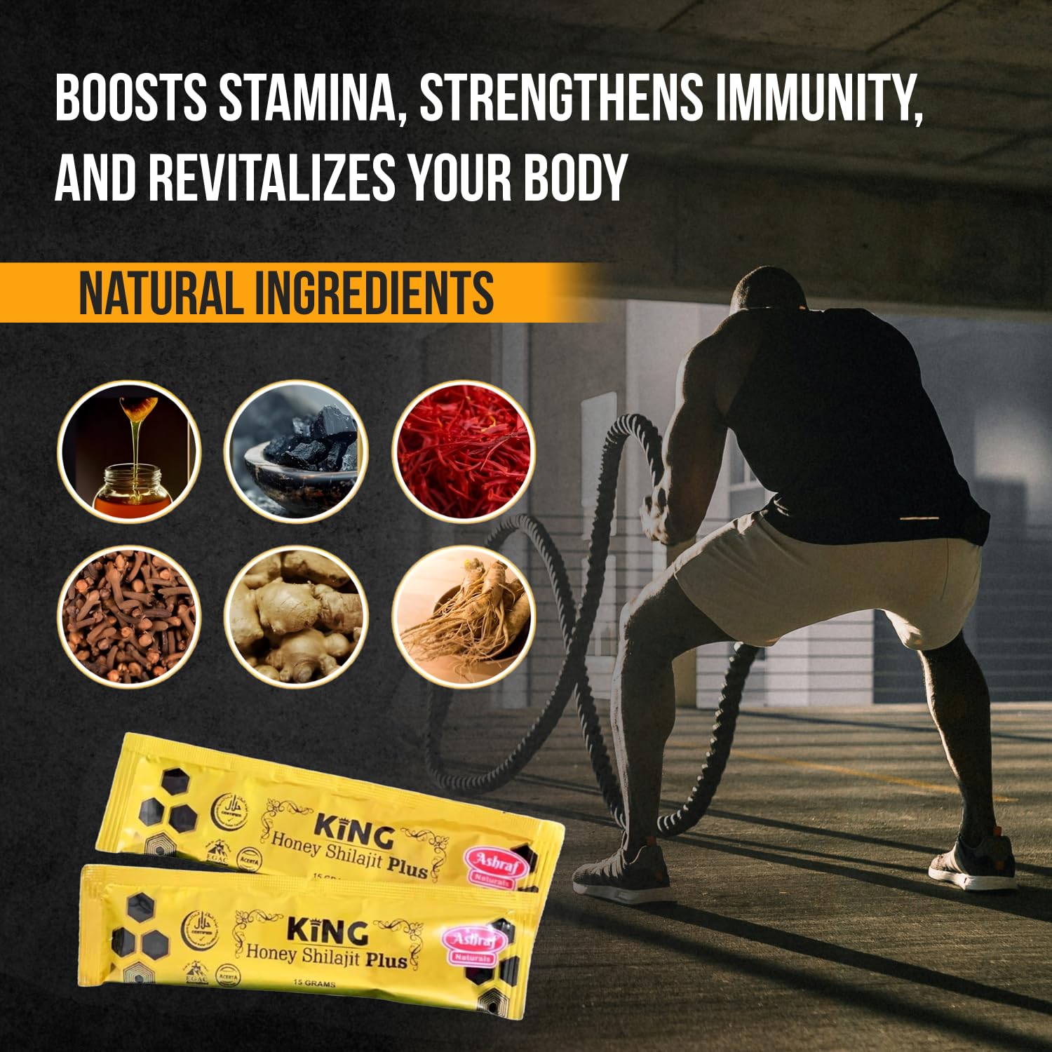 King Honey Shilajit Plus – Nature’s Power Source for Strength, Energy & Vitality