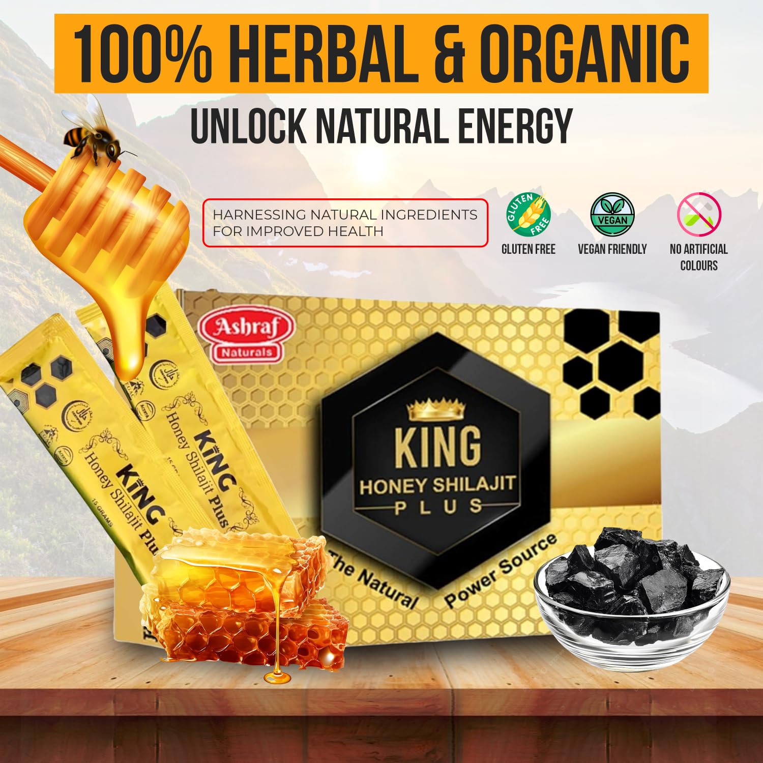 King Honey Shilajit Plus – Nature’s Power Source for Strength, Energy & Vitality