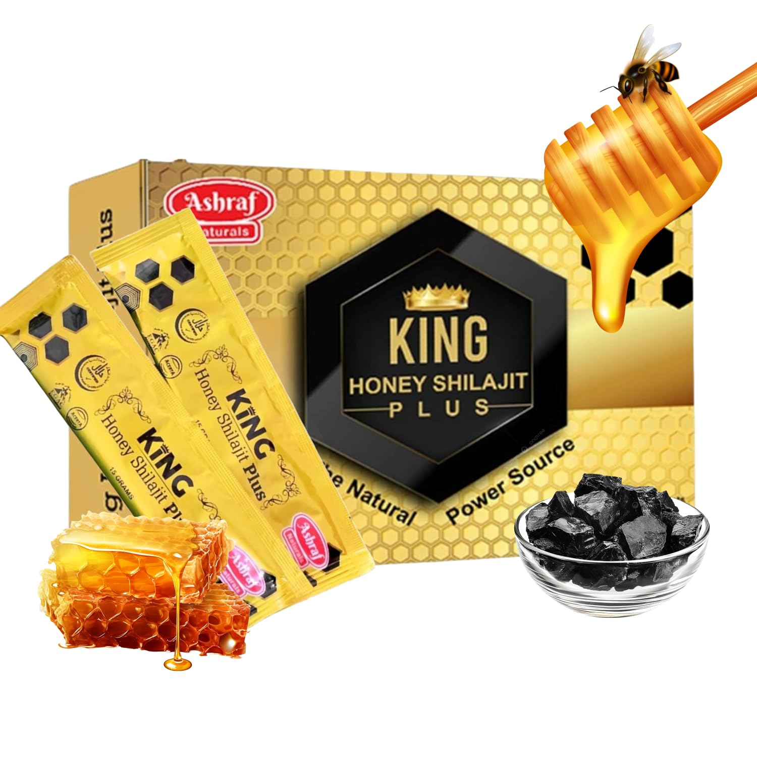 King Honey Shilajit Plus – Nature’s Power Source for Strength, Energy & Vitality